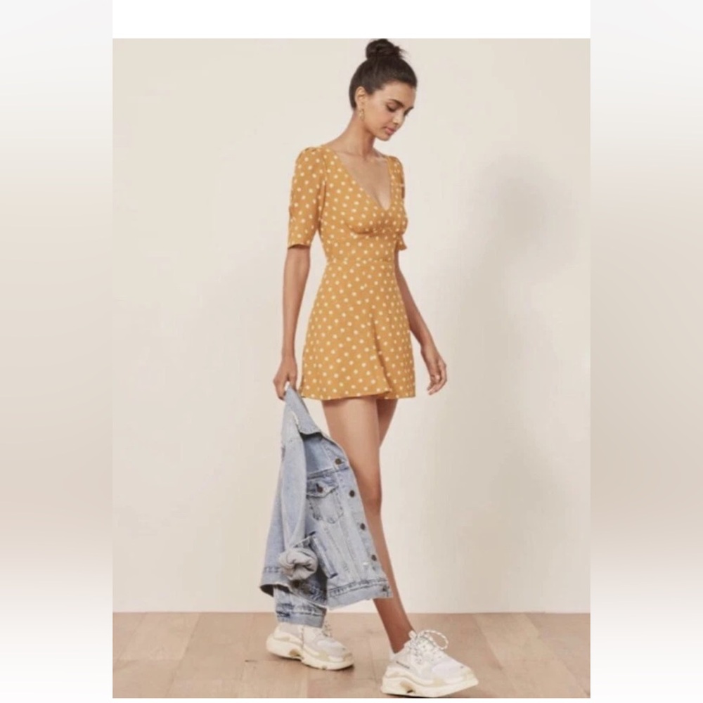 Polka Dot Yellow Dress